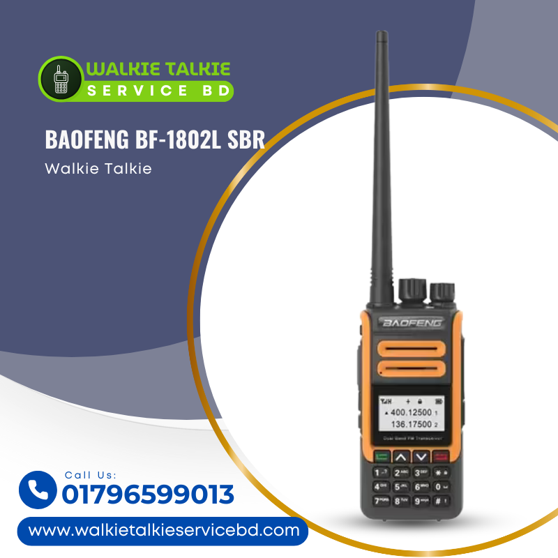 Alternative view of Baofeng BF-1802L Portable Multi-Band SBR Walkie Talkie